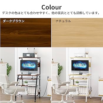 未開封 LunarLight PCパソコンデスク 机 幅60cm Amazon | LunarLight ワークデスク 机 幅60奥行60高さ70cm